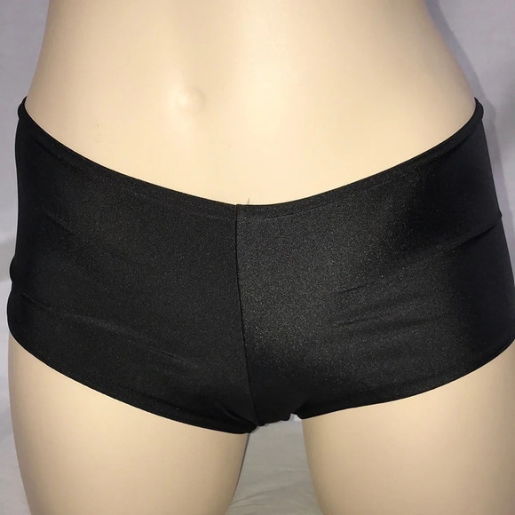 Zuliana Black Cheeky Shorts Size Medium Made in USA New With Tags No top - Picture 1 of 2